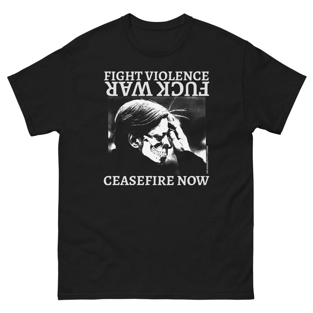 DNGRCT "CEASEFIRE NOW" Tee