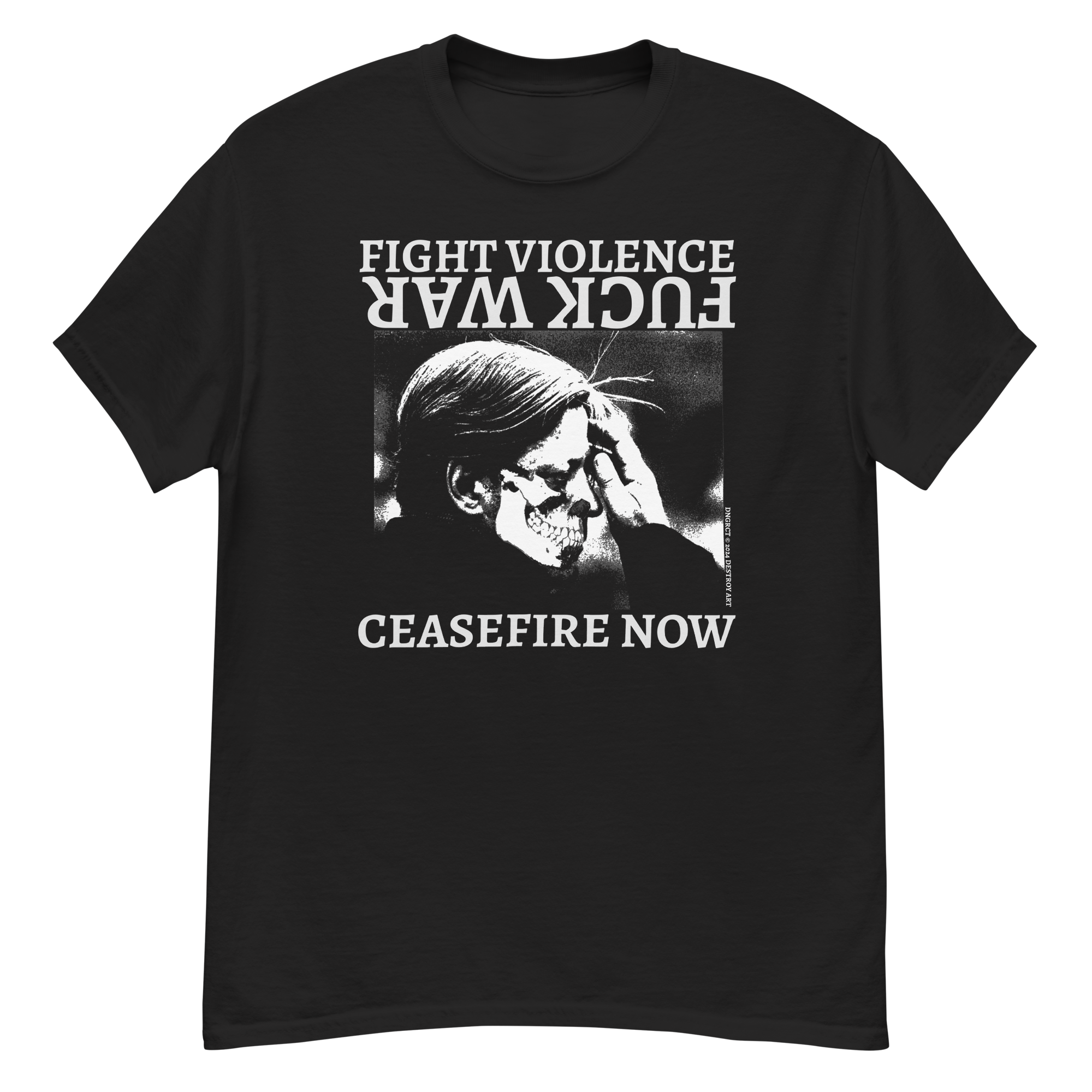 DNGRCT "CEASEFIRE NOW" Tee