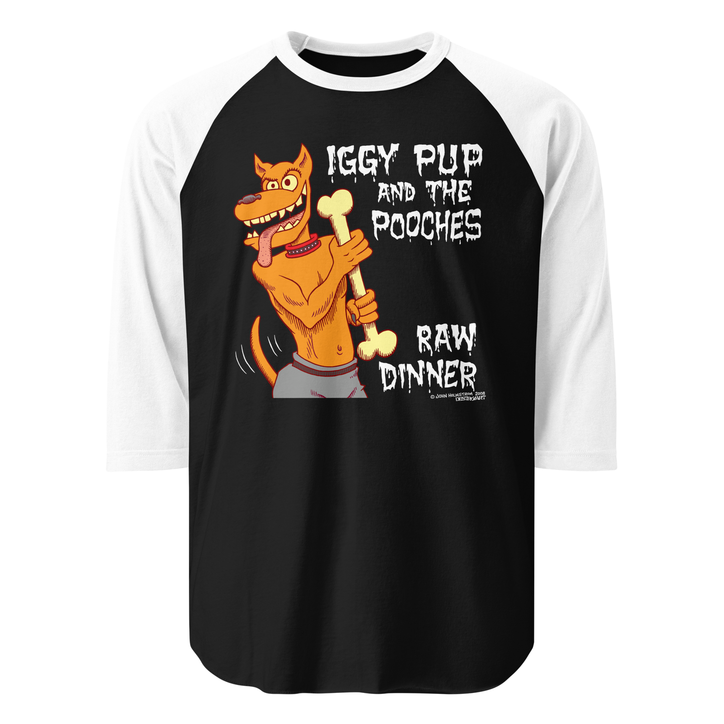 John Holmstrom "Iggy Pup & The Pooches" 3/4 Sleeve Shirt