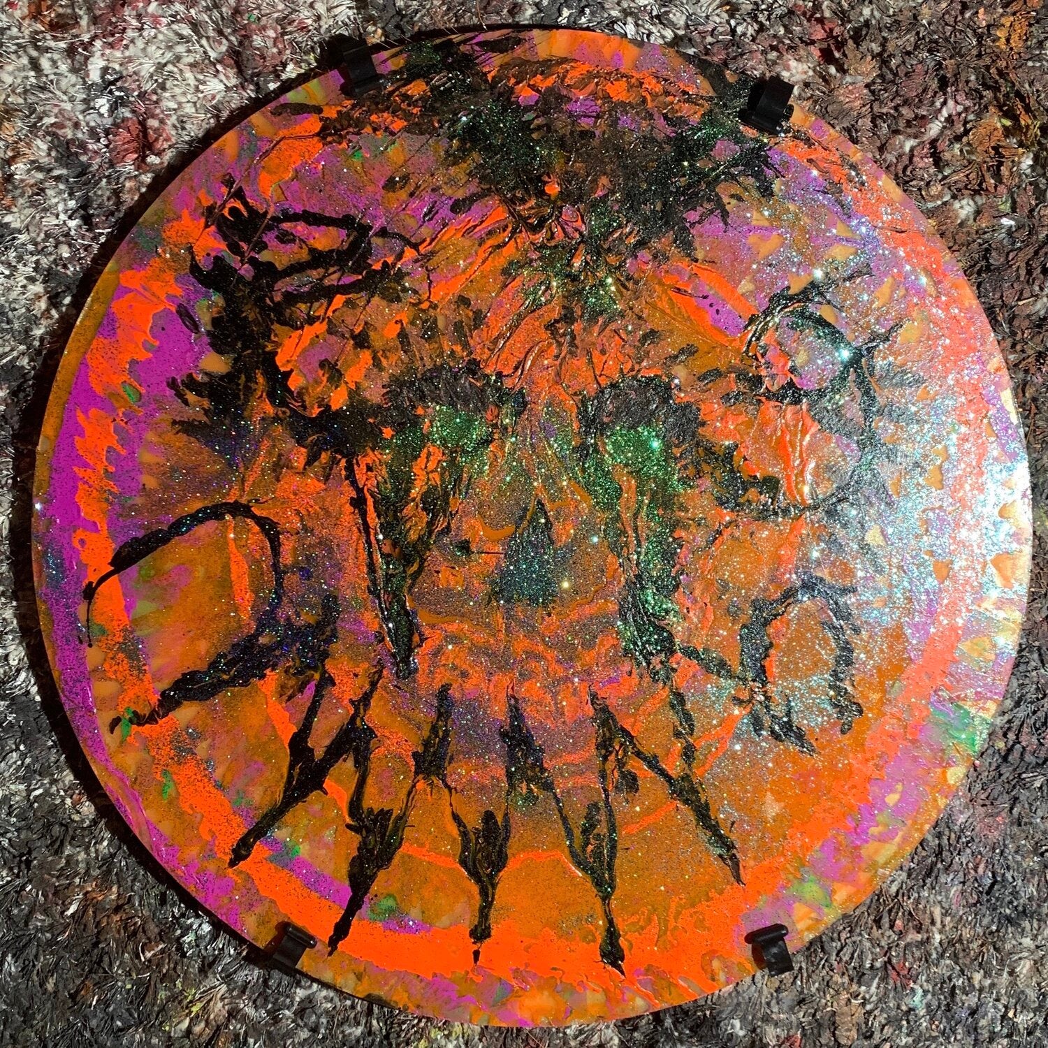 Monkey "Circle Face Orange" (2021)