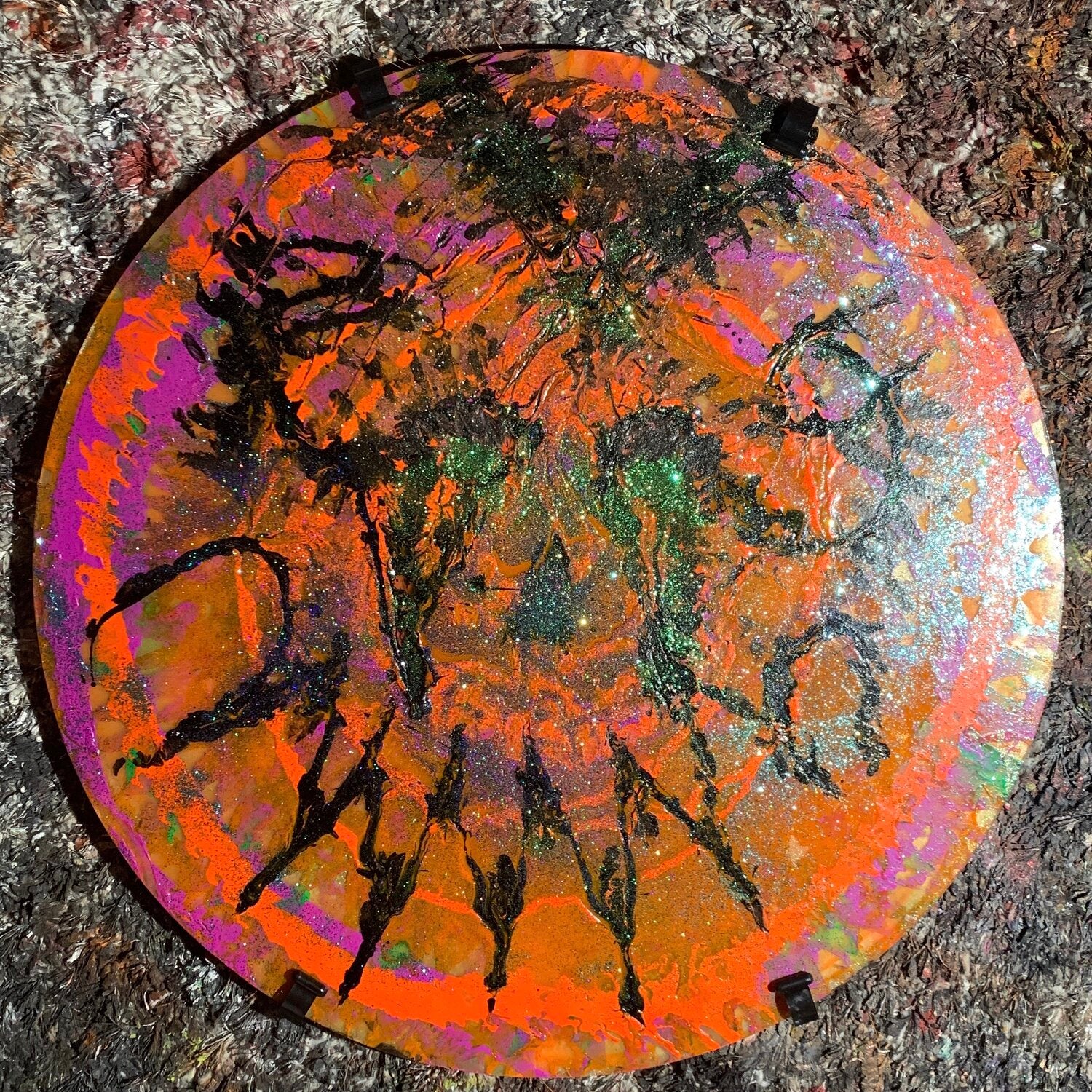 Monkey "Circle Face Red" (2021)