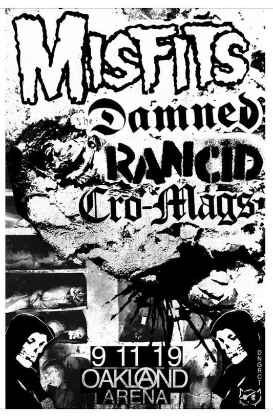 DNGRCT "Misfits Damned Rancid Cro-Mags" Poster