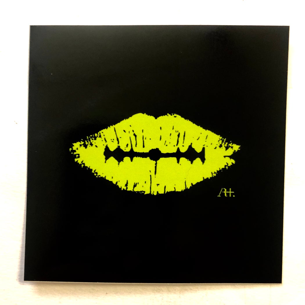 Beto Janz "Kiss" Green Stickers