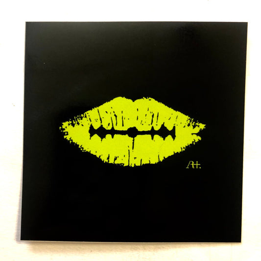 Beto Janz "Kiss" Green Stickers