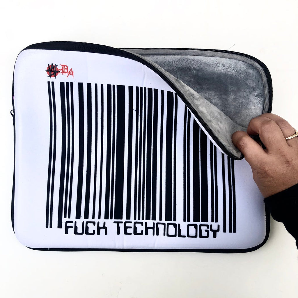 Winston Smith "Fuck Technology" Laptop Sleeve