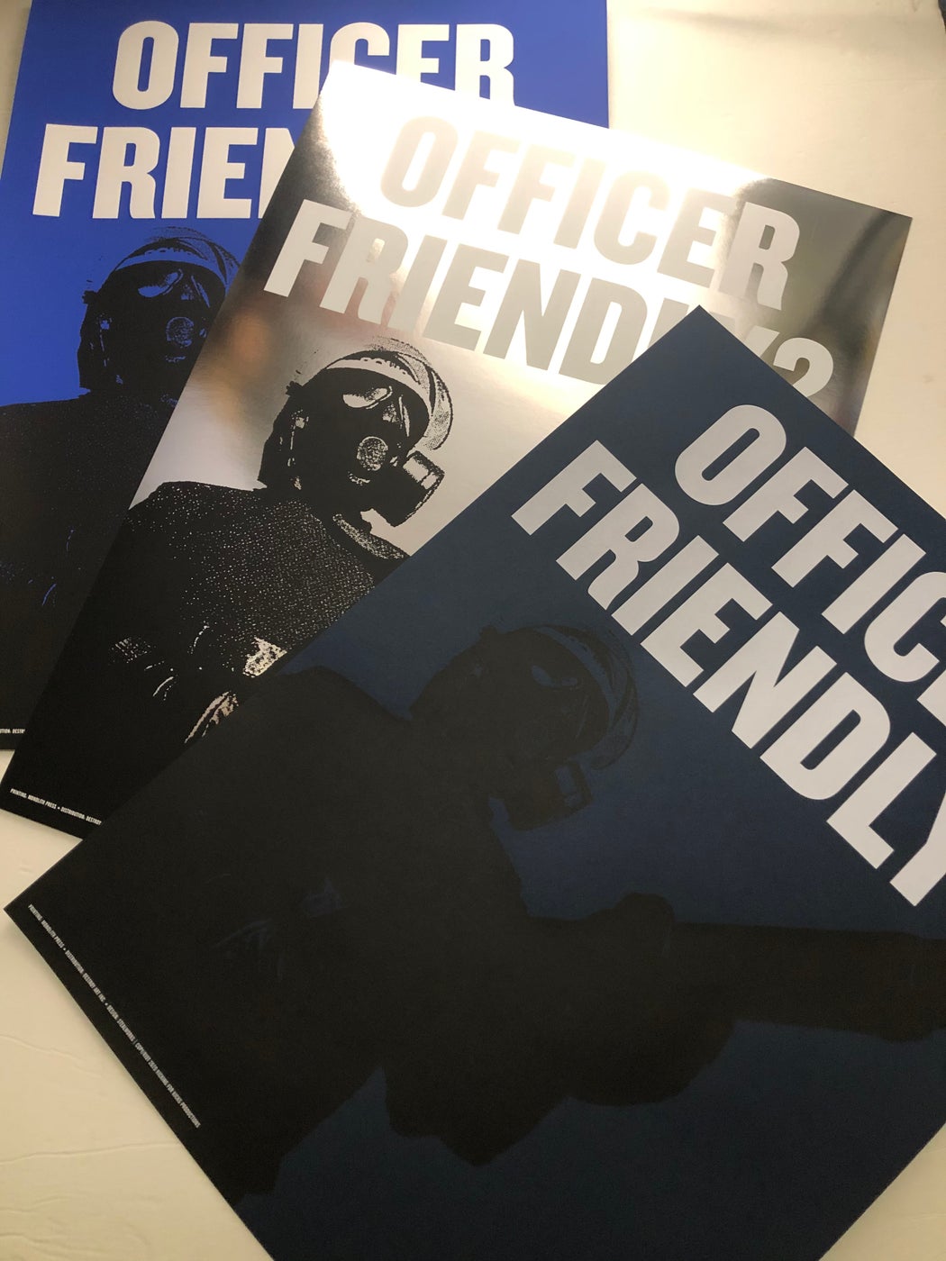 Stealworks "Officer Friendly?" Silver Foil Benefit Art Print (1991 / 2020)