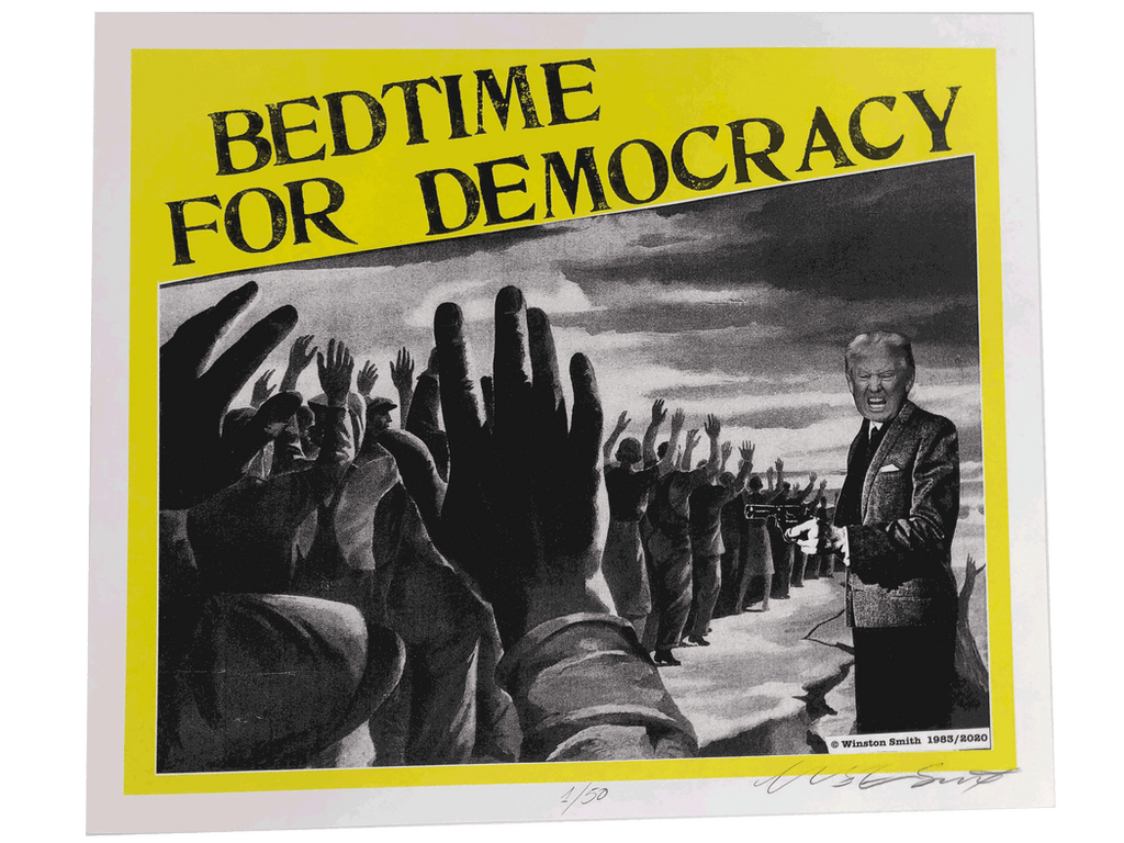 Winston Smith "Bedtime for Democracy" Print (1983 / 2020)