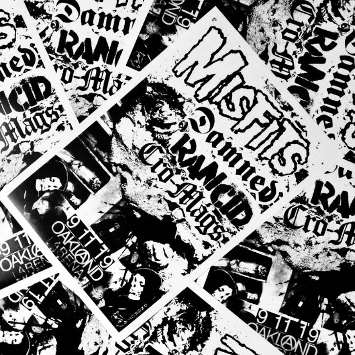 DNGRCT "Misfits Damned Rancid Cro-Mags" Poster