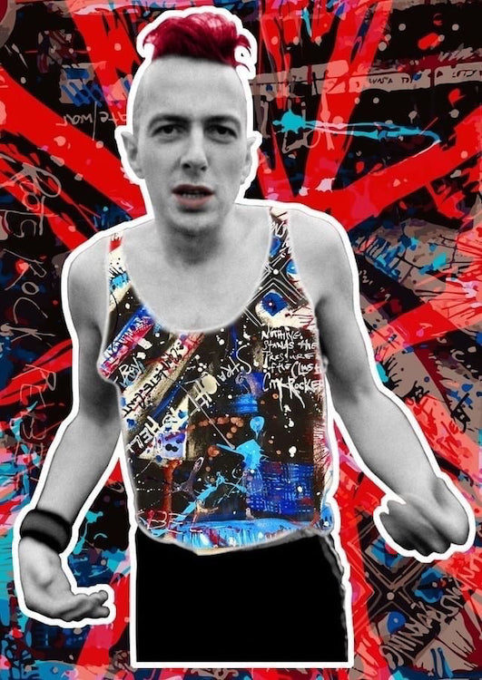 Steve Rapport x Postman Art x Ryan Castillo "Joe Strummer / London Marathon" (1983)