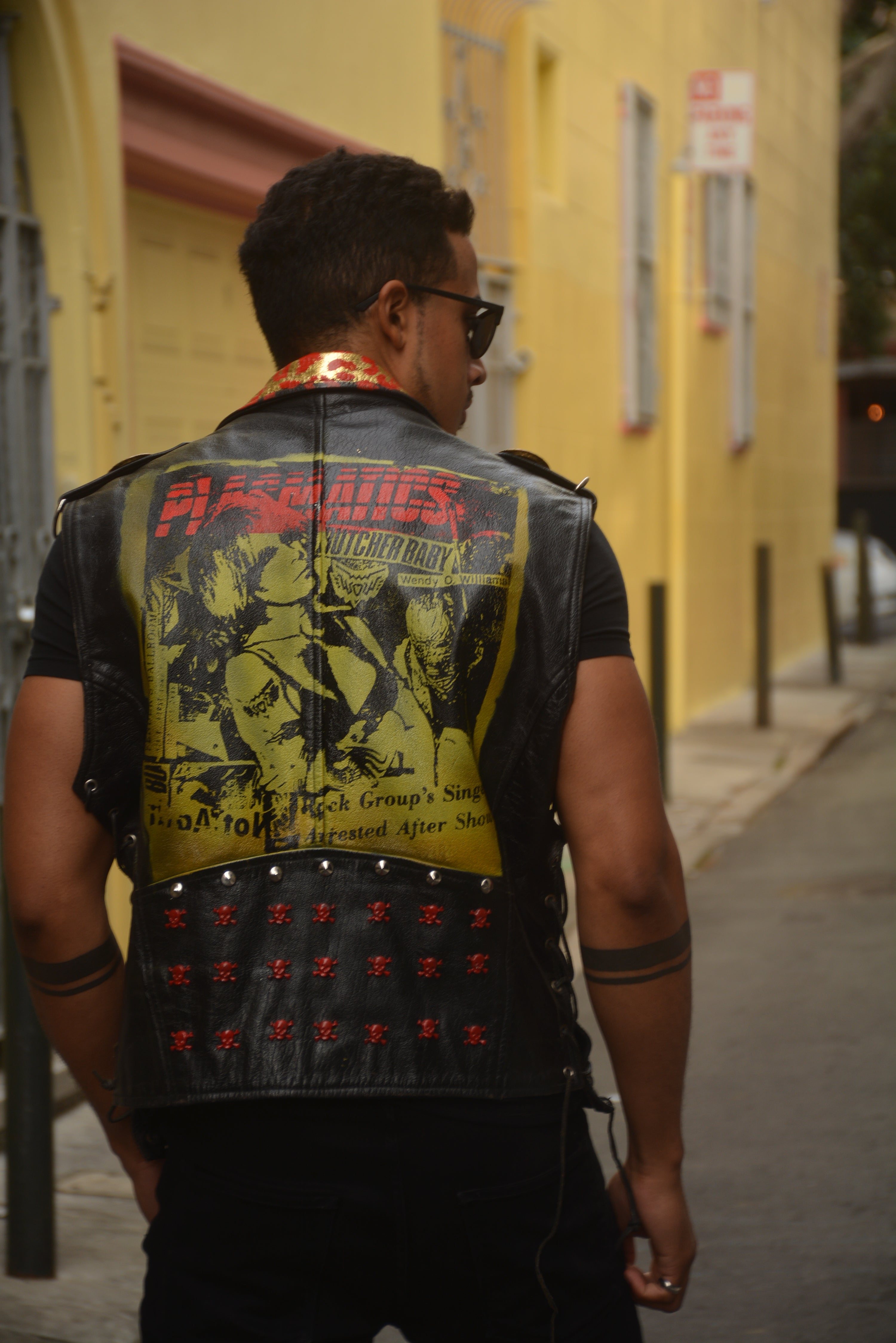 Txutzo Perez "Plasmatics" Punk Leather Vest
