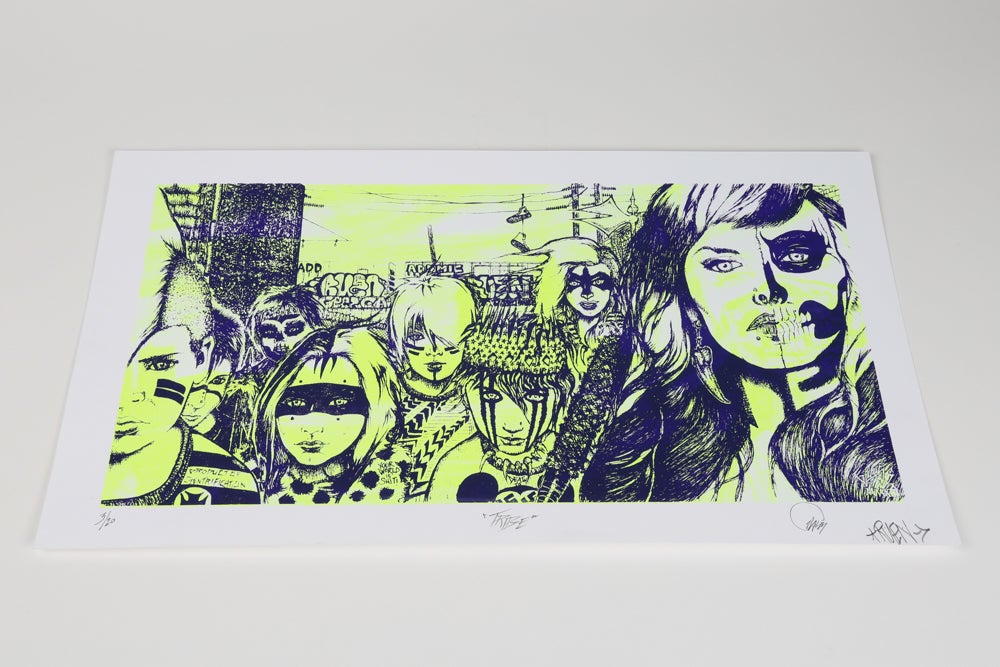 Dave Glass "Tribe 1" Silkscreen Print