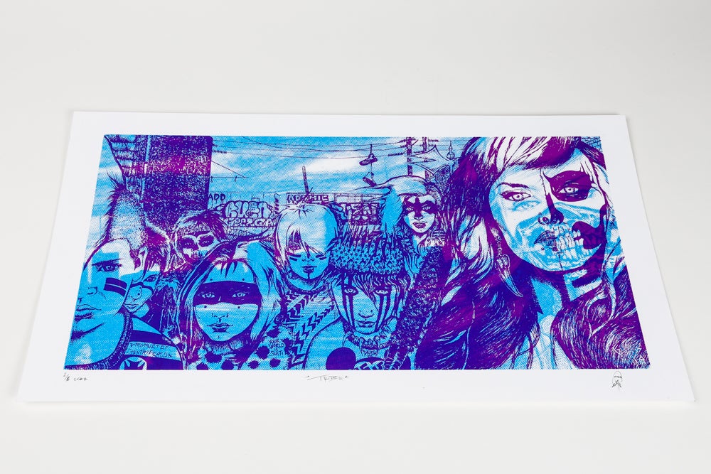 Dave Glass "Tribe 2" Silkscreen Print