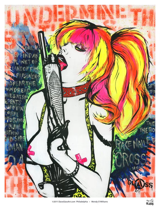 Dave Glass "Undermine the Status Quo: Tribute to Wendy O" Giclee Print