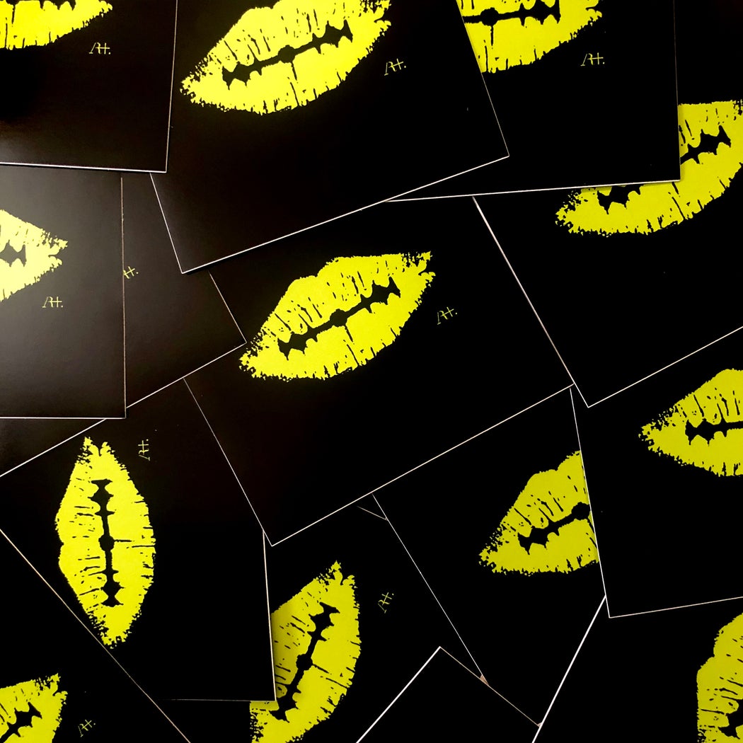 Beto Janz "Kiss" Green Stickers