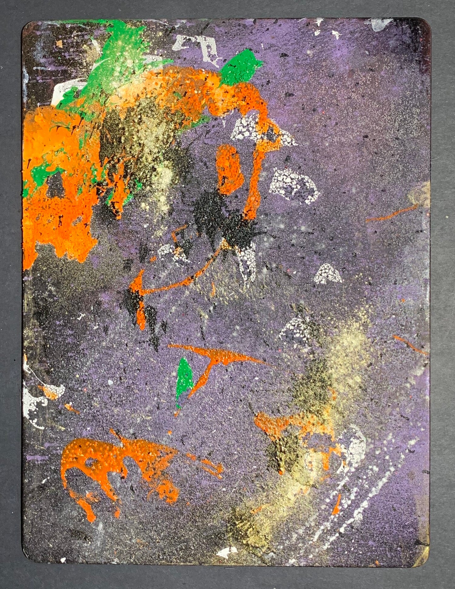 Monkey "Abstract: Orange and Purple" (2021)