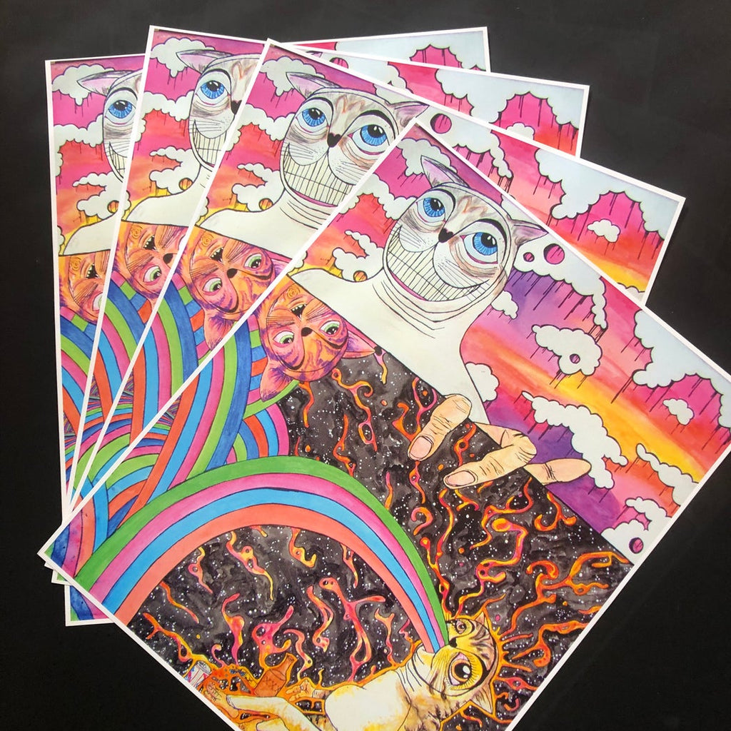 Jason Ruggles "Cat Trip" Print