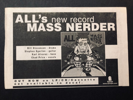ALL "Mass Nerder" Vintage Advert