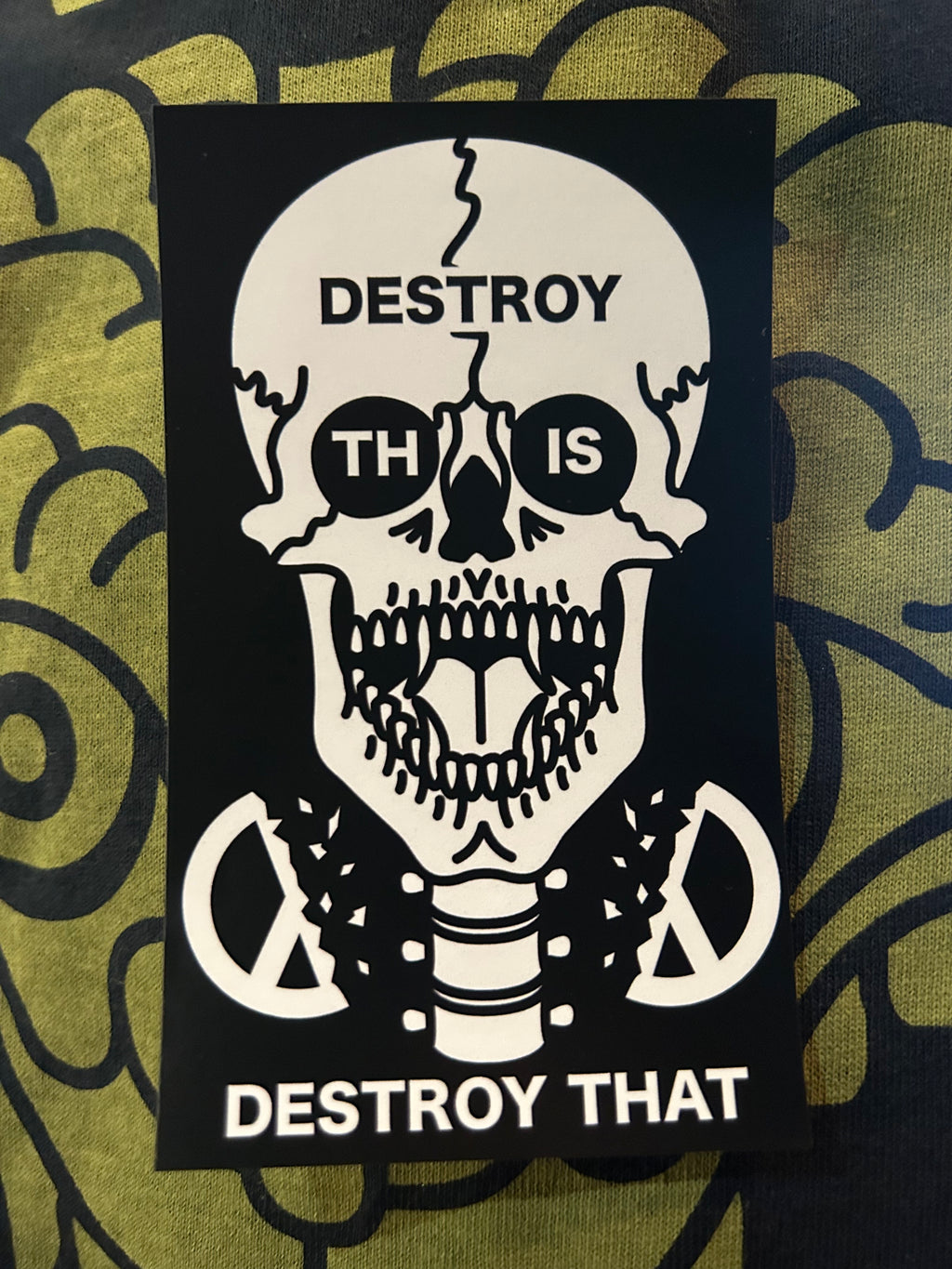 "Destroy This" Sticker by Death/Traitors