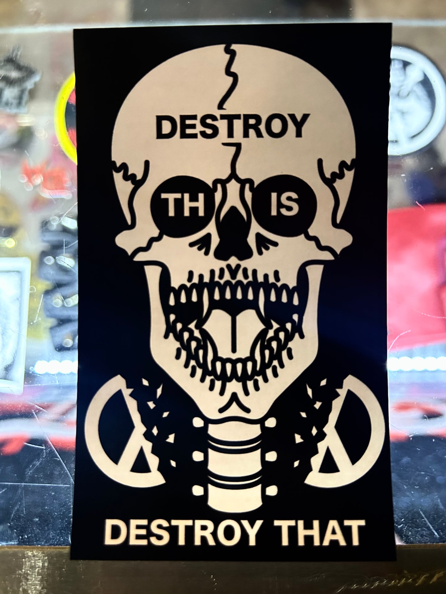 "Destroy This" Sticker by Death/Traitors
