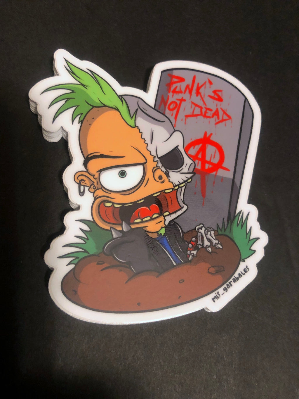 Jesica Giovanetti "Punks Not Dead' Sticker