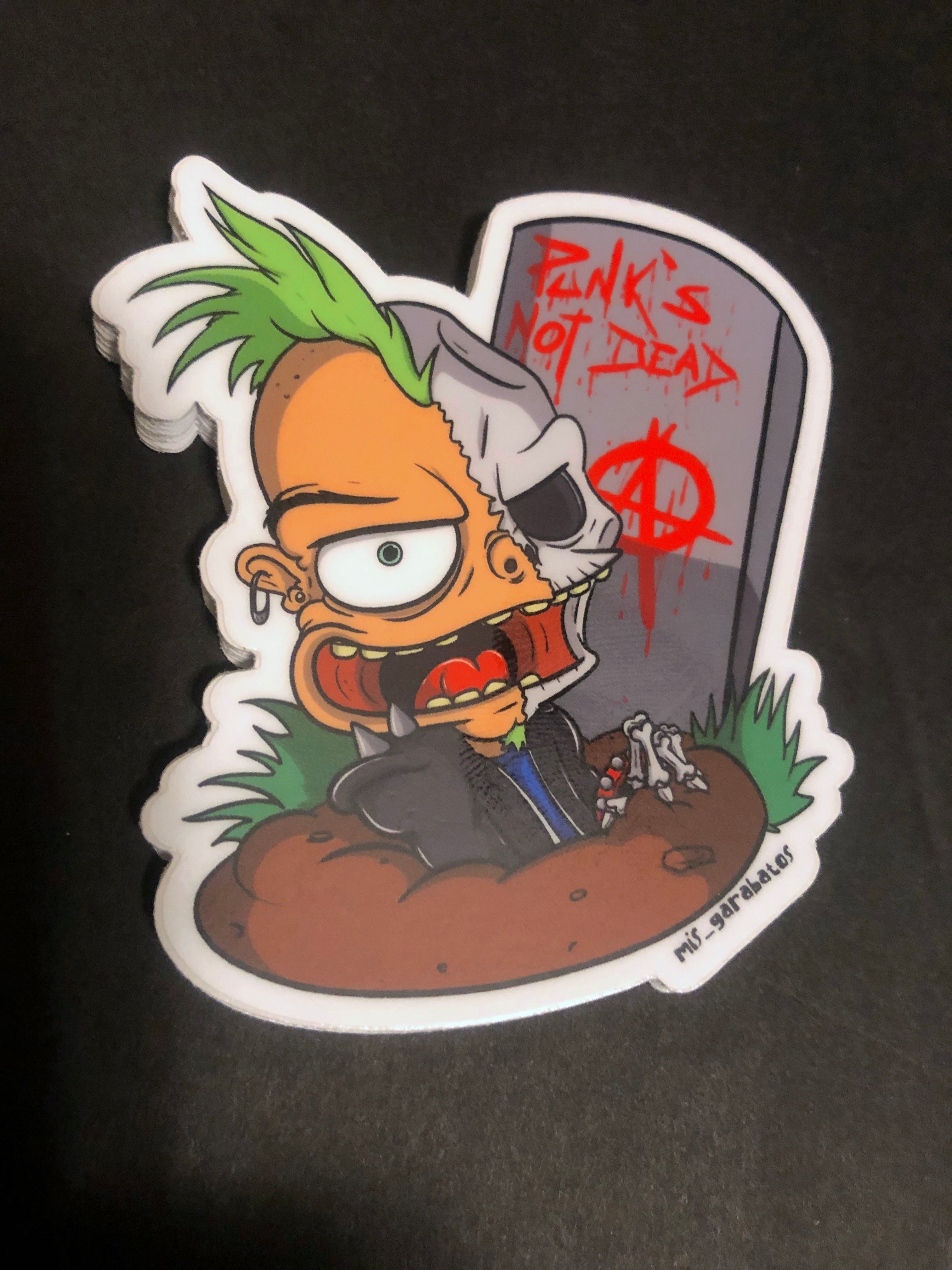 Jesica Giovanetti "Punks Not Dead' Sticker