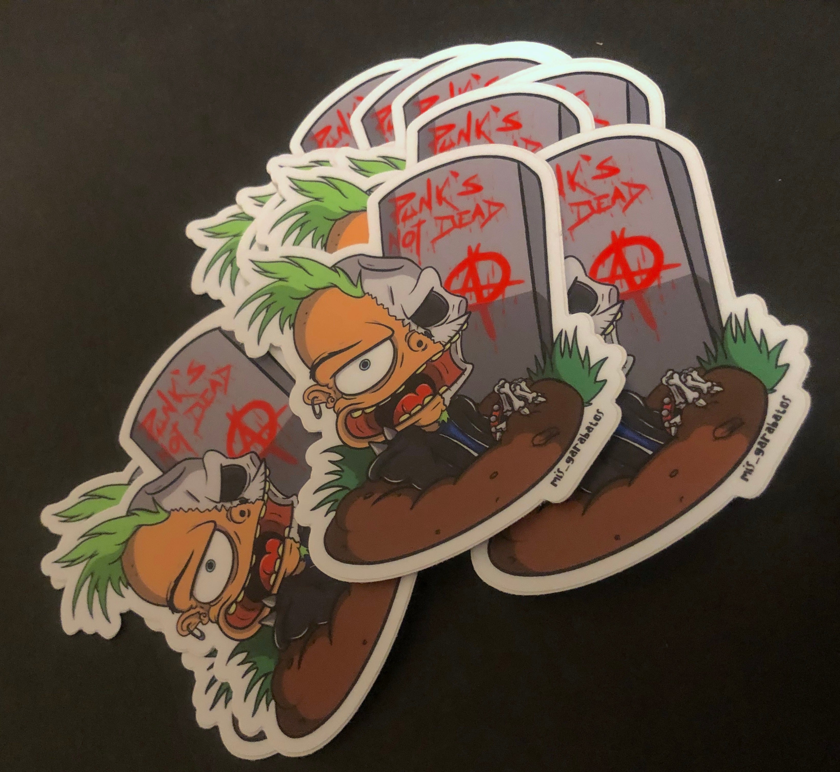 Jesica Giovanetti "Punks Not Dead' Sticker