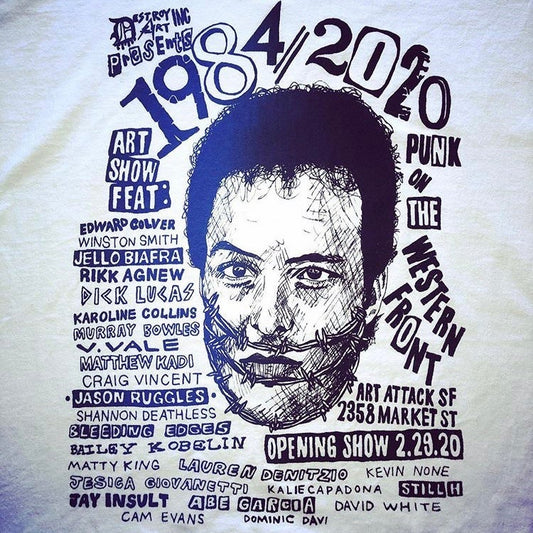 Jason Ruggles "Welcome to 1984//2020: Punk on the Western Front" T-shirt