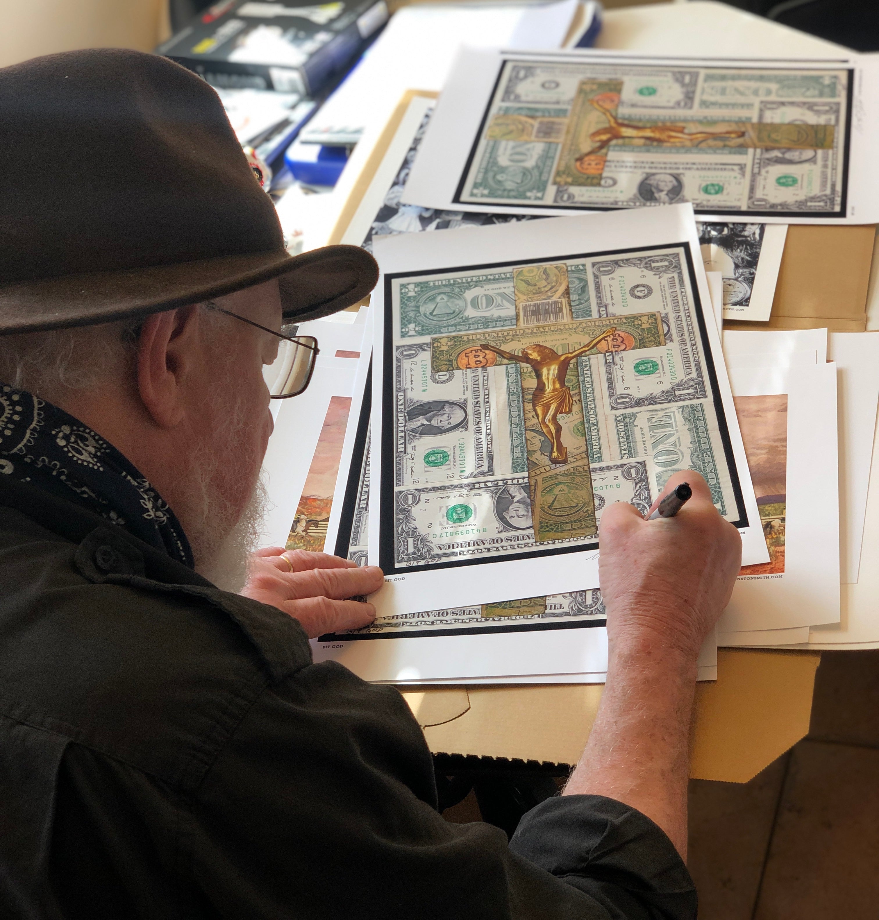 Winston Smith "BitGod" Print