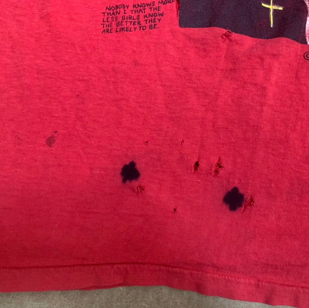 "Black Flag - Slip It In '84-'85" Vintage Tour T-shirt