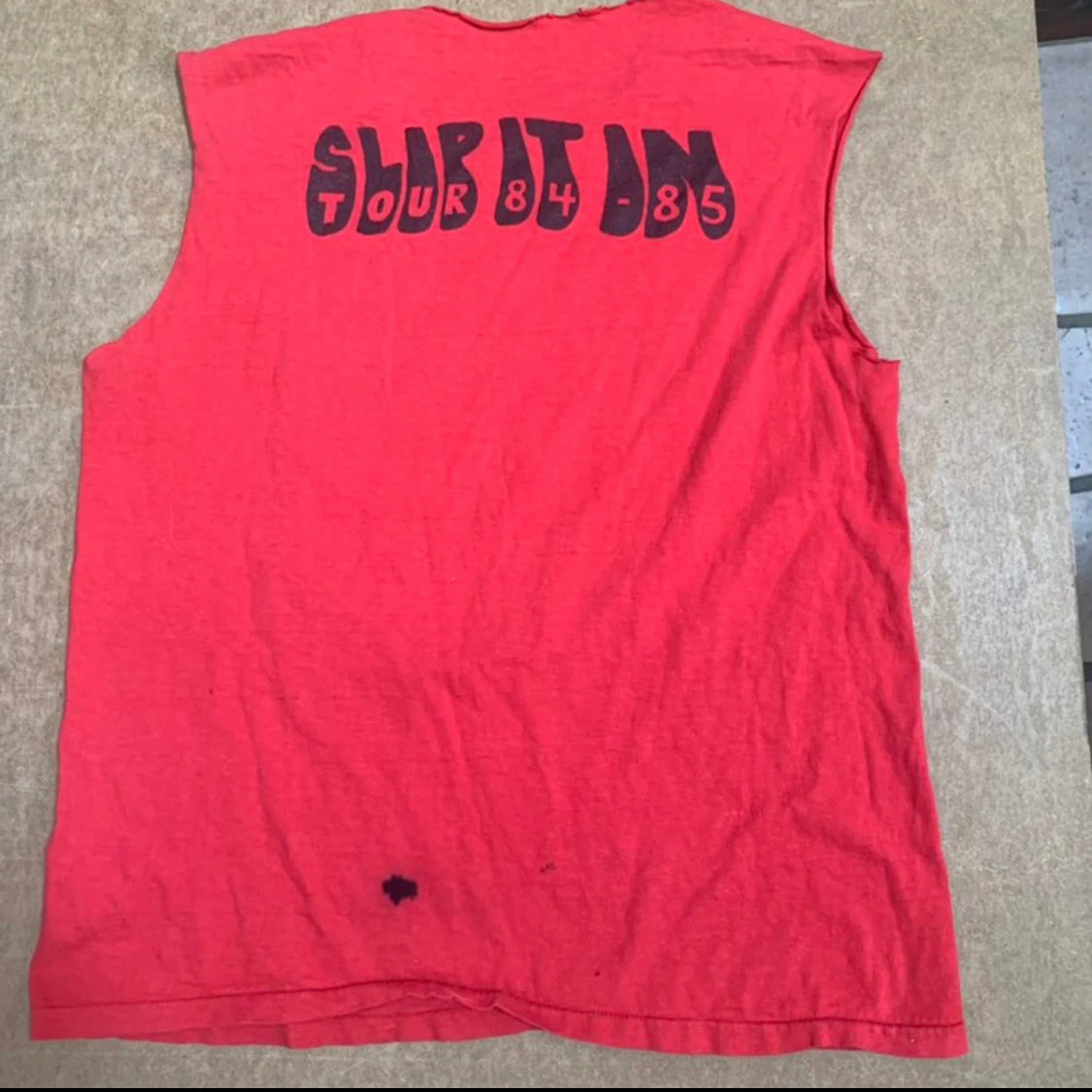"Black Flag - Slip It In '84-'85" Vintage Tour T-shirt