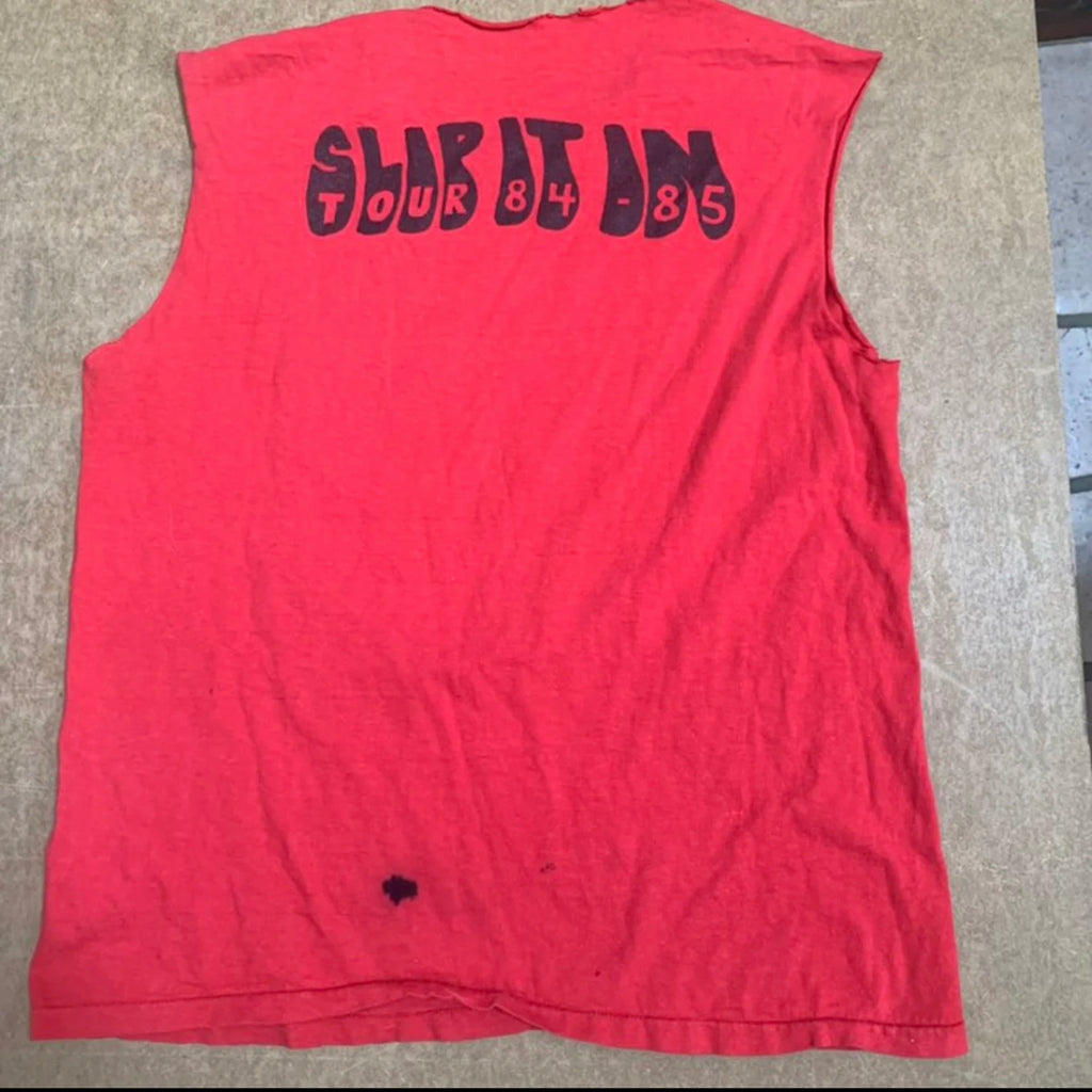 "Black Flag - Slip It In '84-'85" Vintage Tour T-shirt