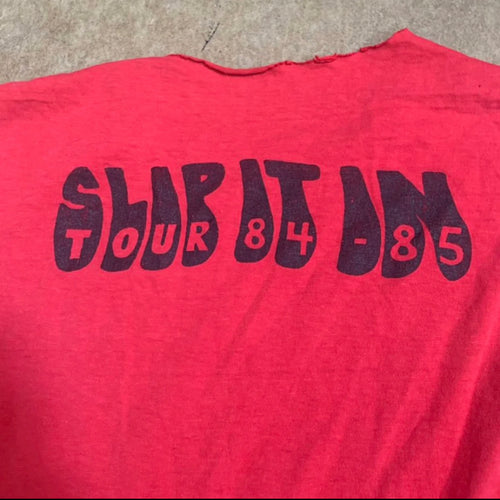 "Black Flag - Slip It In '84-'85" Vintage Tour T-shirt