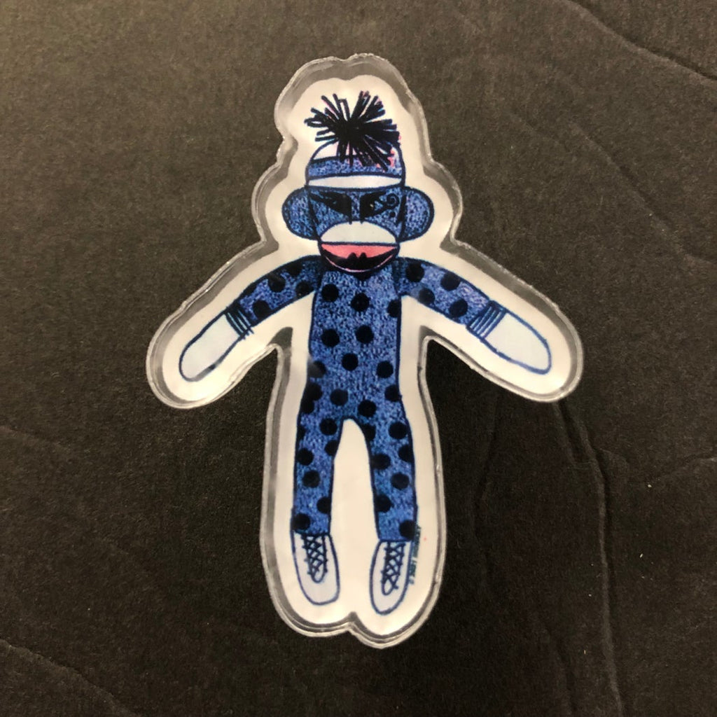 Monkey "Sock Monkey" Pin