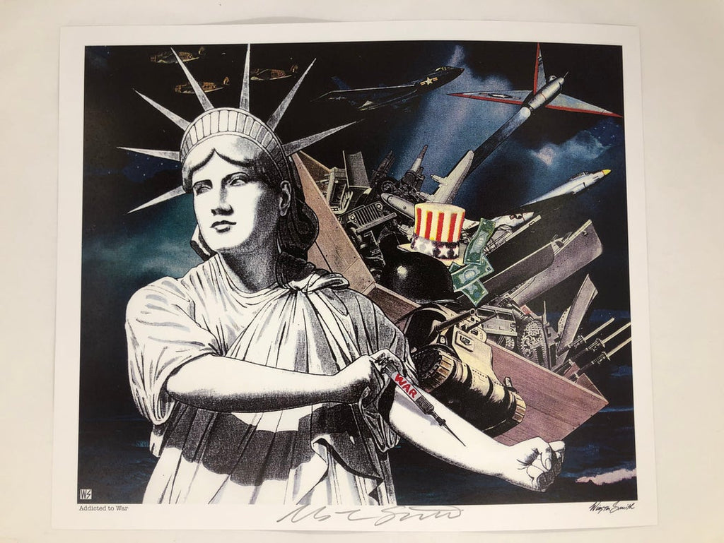 Winston Smith "Addicted to War" Print (2002)