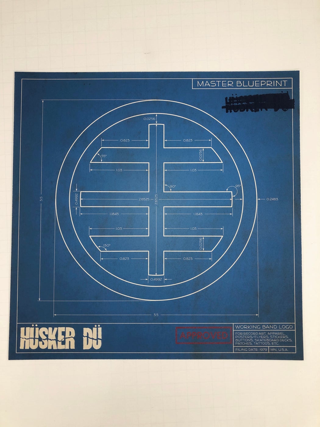 Stealworks "Blueprint: Husker Du" Art Print (2020)