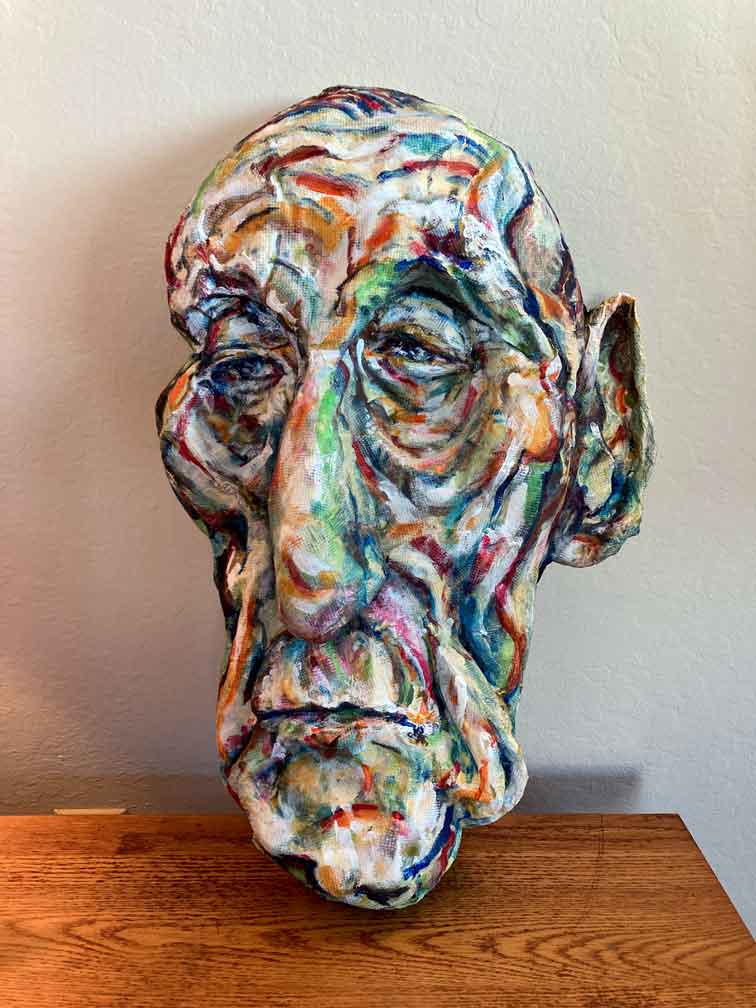 Kevin Webster "The Hipster Bepob Wild Willy B" Mask Sculpture