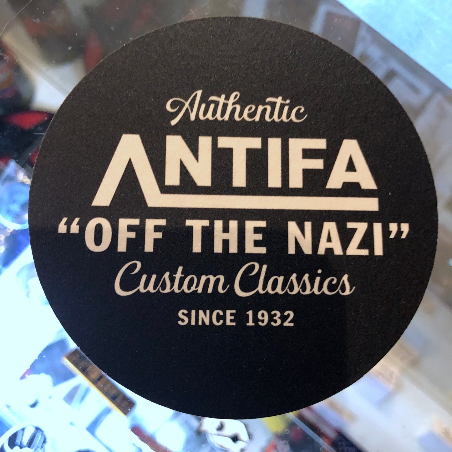 Stealworks "Antifa Off The Nazi" Coaster