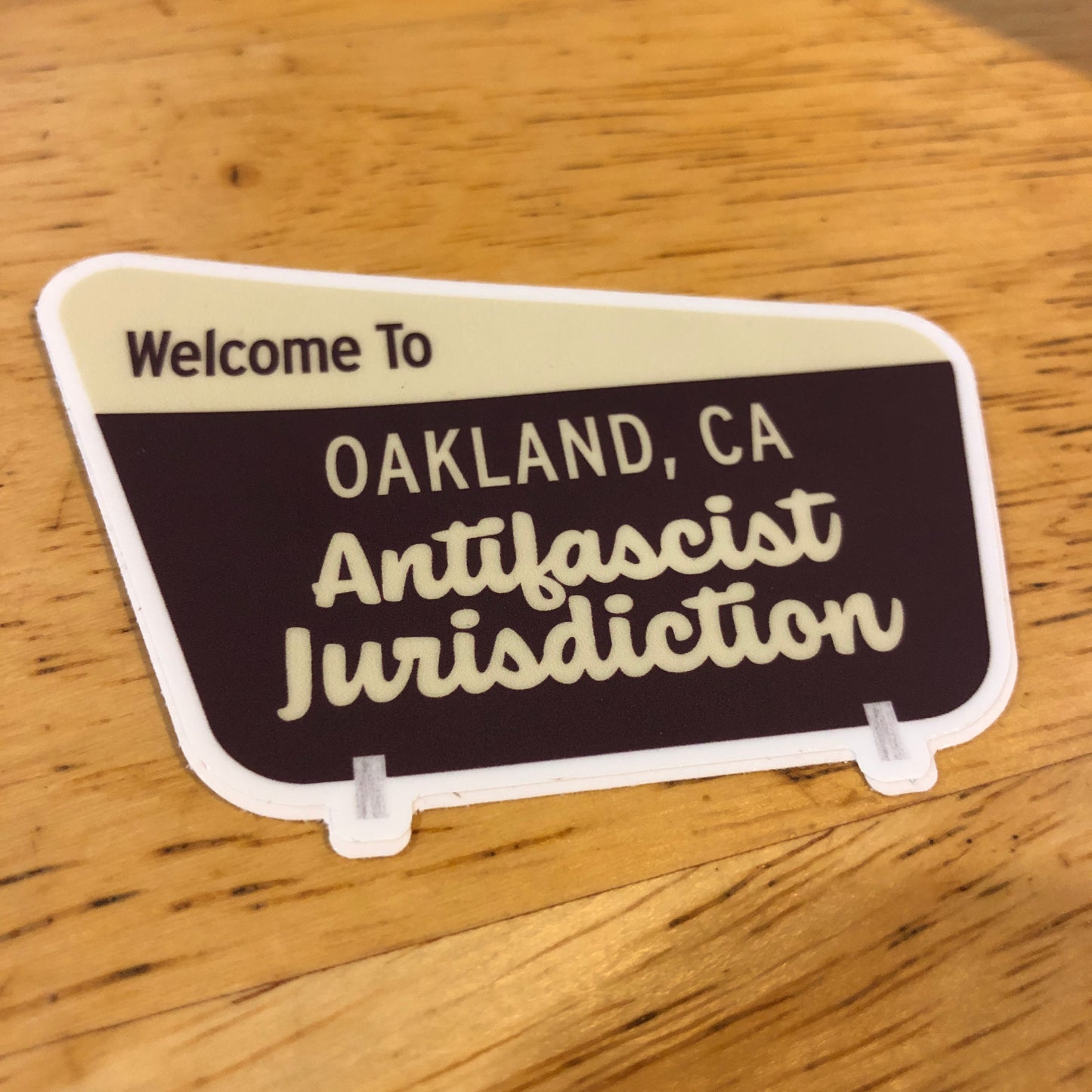 Stealworks "Oakland Antifascist Jurisdiction" Sticker