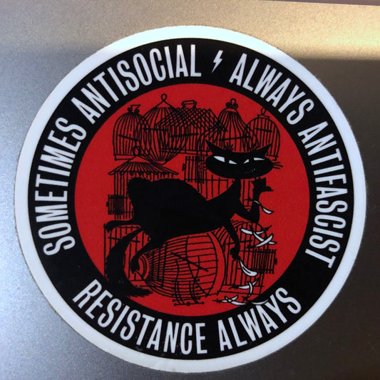 Stealworks "Catbird Antifascist" Sticker