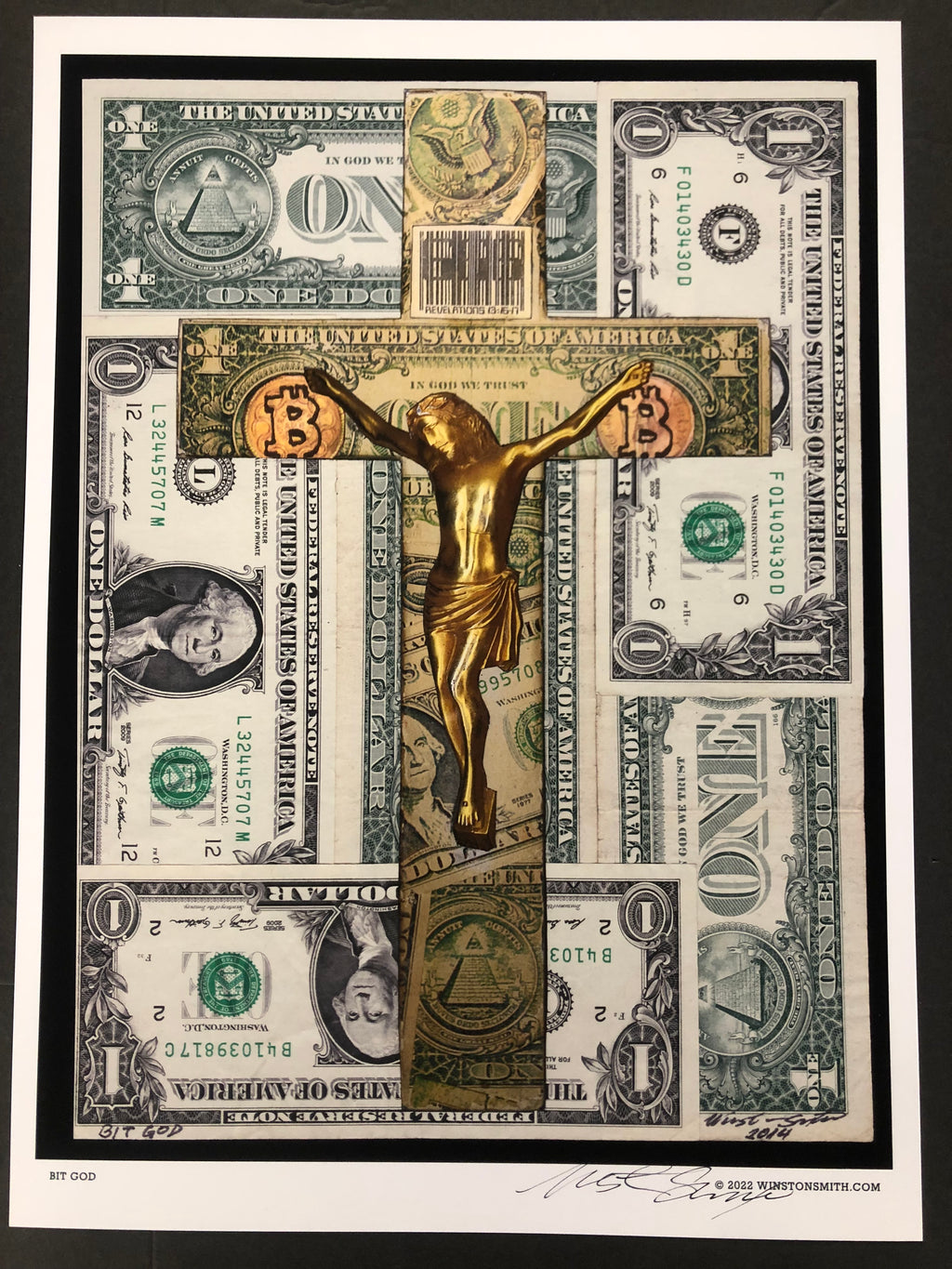 Winston Smith "BitGod" Print