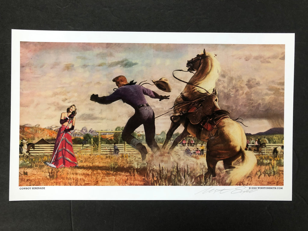 Winston Smith "Cowboy Serenade" Print