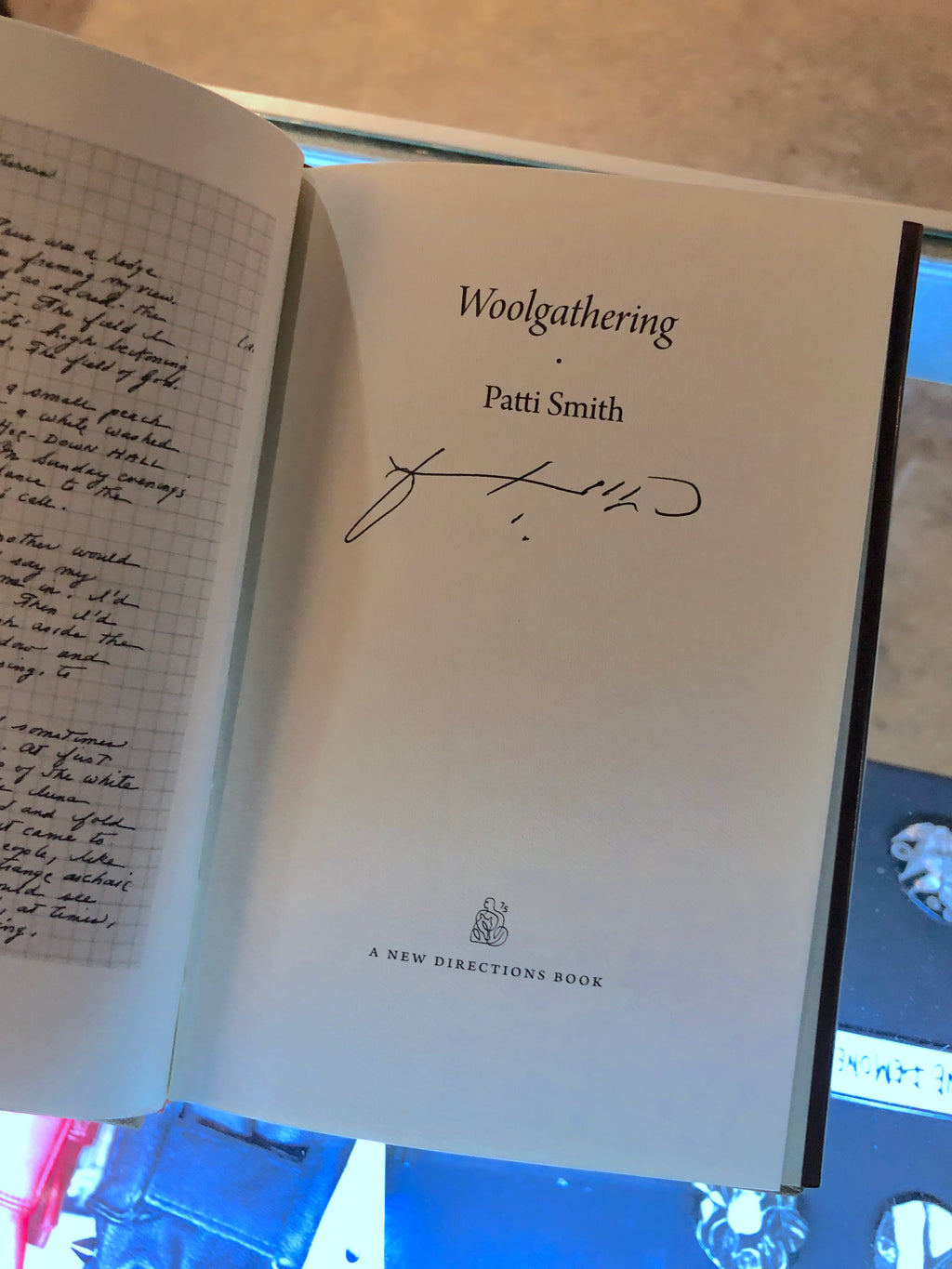 Patti Smith "Woolgathering" Signed Book