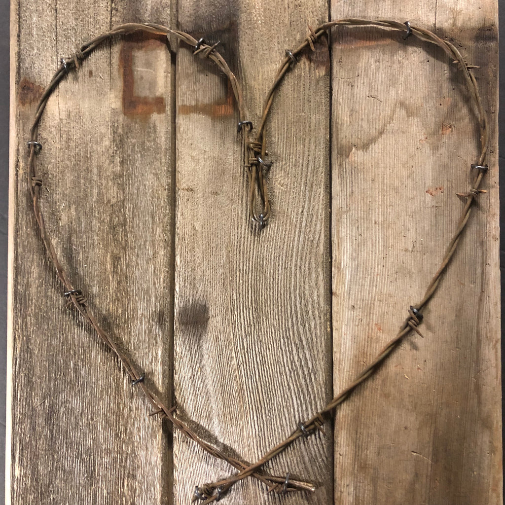 Winston Smith "Spiky Love" Barbwire on Wood