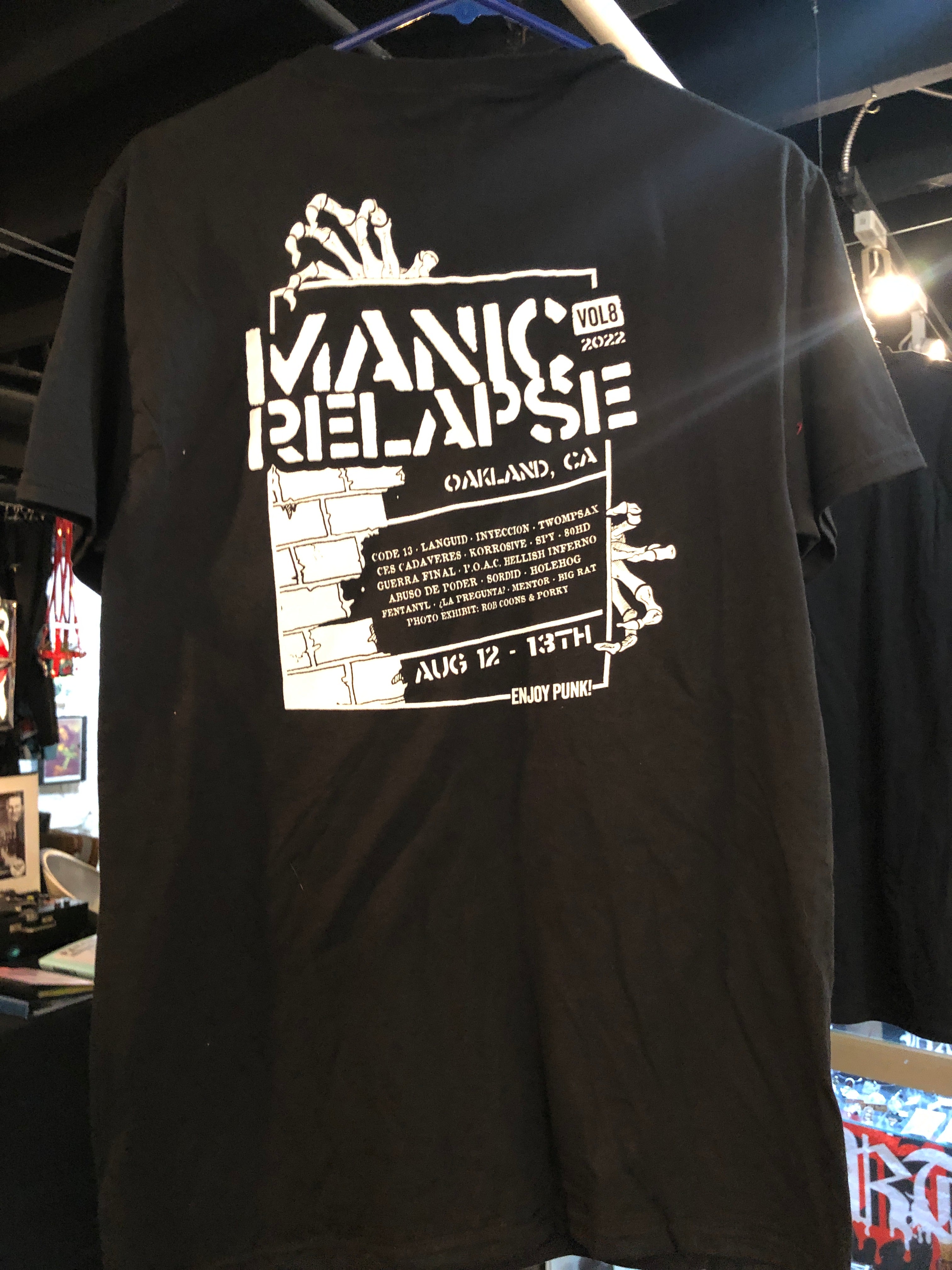 Manic Relapse 2022 Official T-shirt