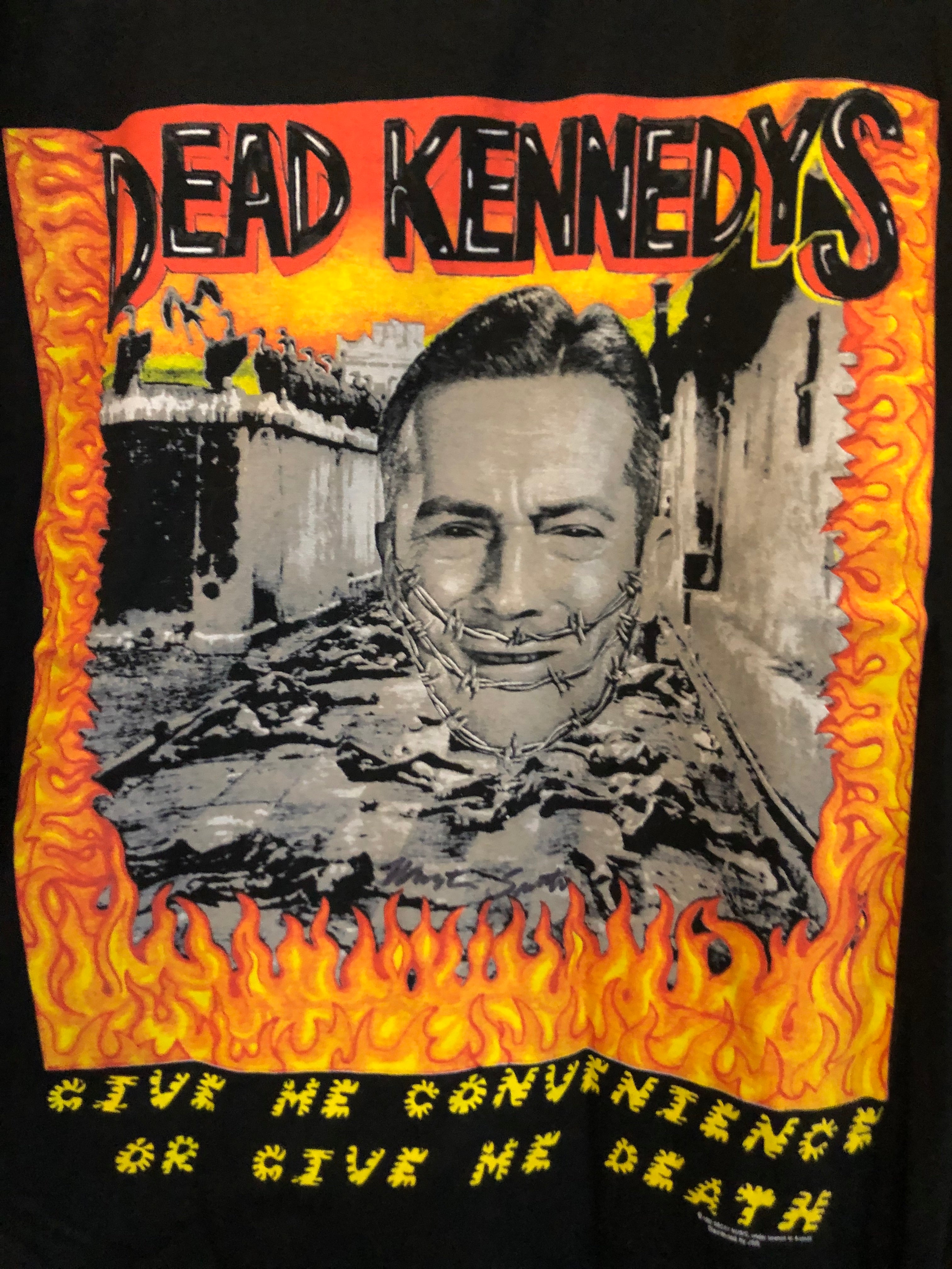 VINTAGE ヴィンテージ 90's DEAD KENNEDYS Give Me Convenience Or Give Me Death プリント半袖Tシャツ ブラック