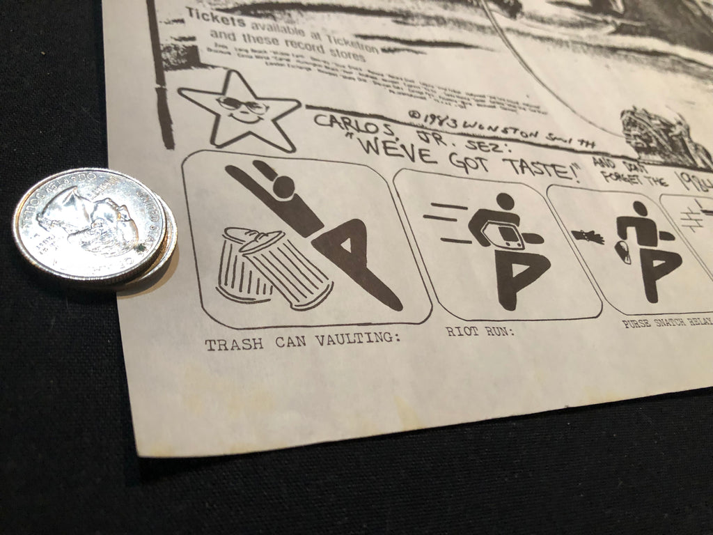 "DK / Reagan Youth / BGK / Raw Power / Riistytet / Solucion Mortal" Vintage Poster (1984)