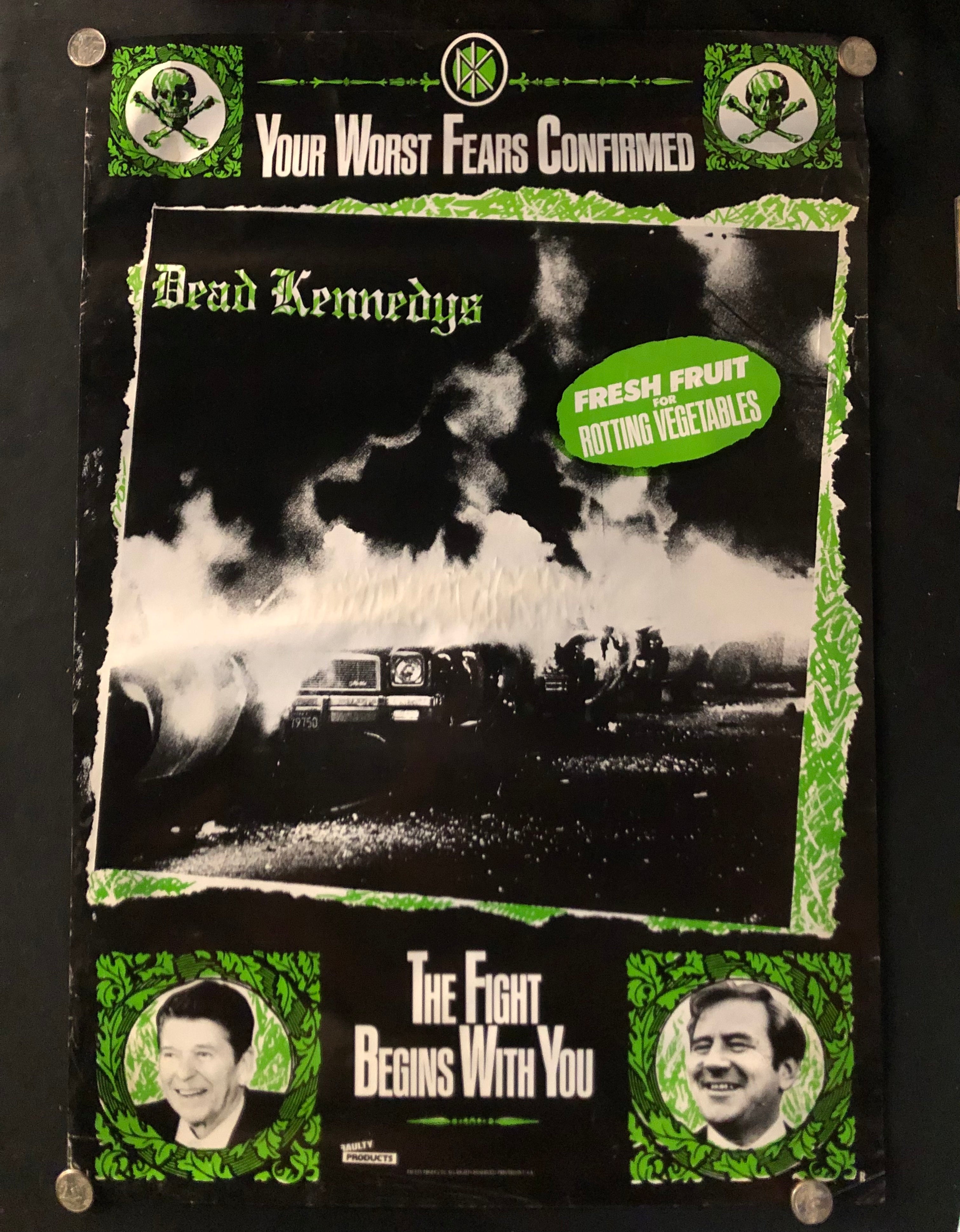 Dead Kennedys "Fresh Fruit for Rotting Vegetables LP" Vintage Poster (1980)