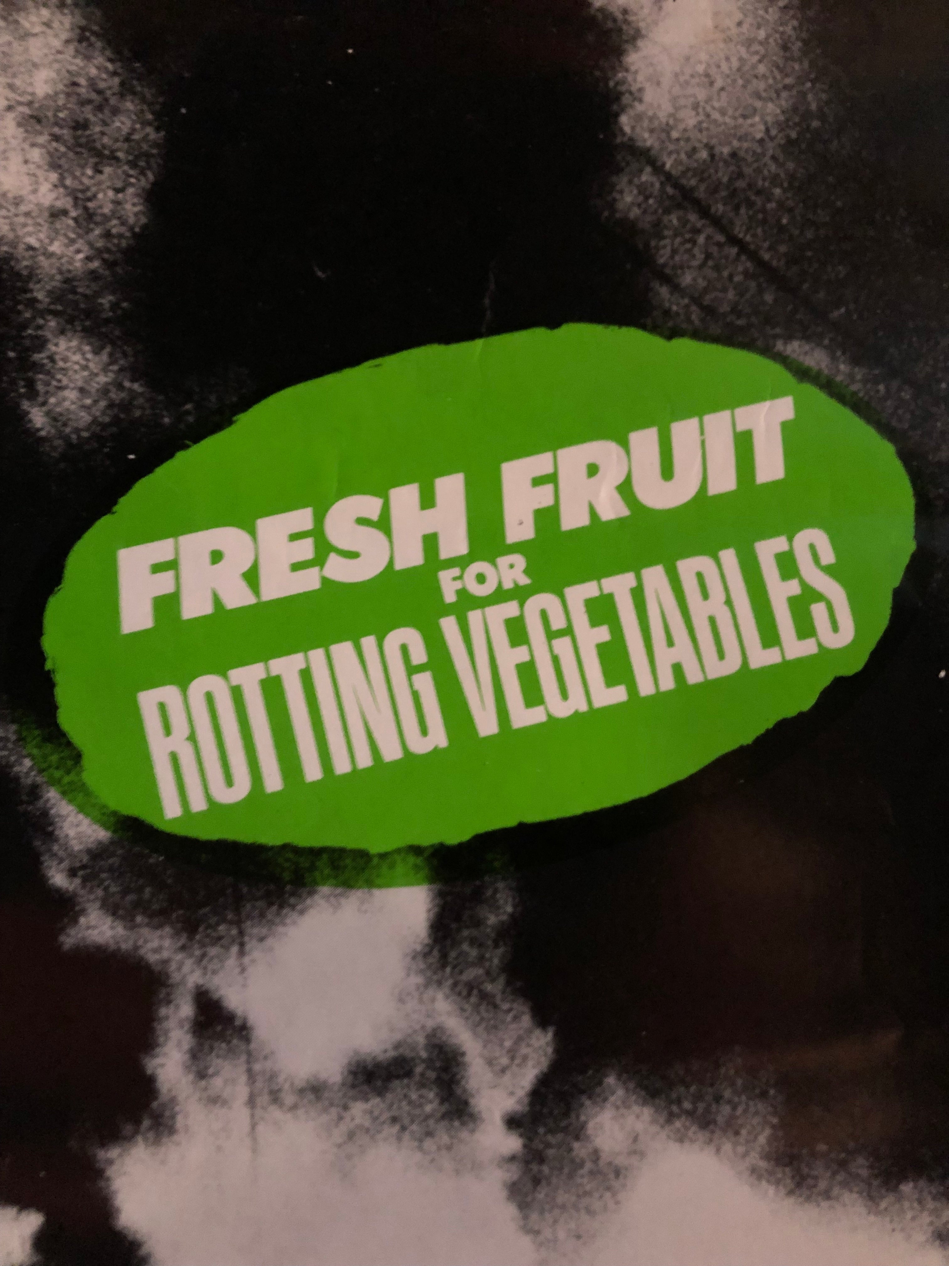 Dead Kennedys "Fresh Fruit for Rotting Vegetables LP" Vintage Poster (1980)