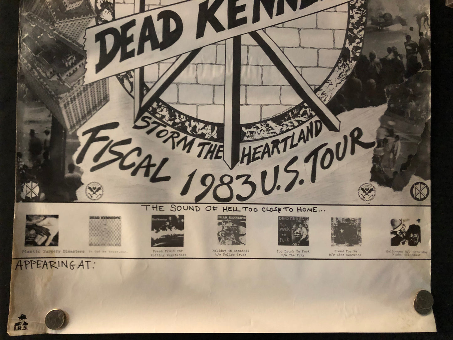 Dead Kennedys "Destroy Efficiency" Vintage Tour Poster (1983)