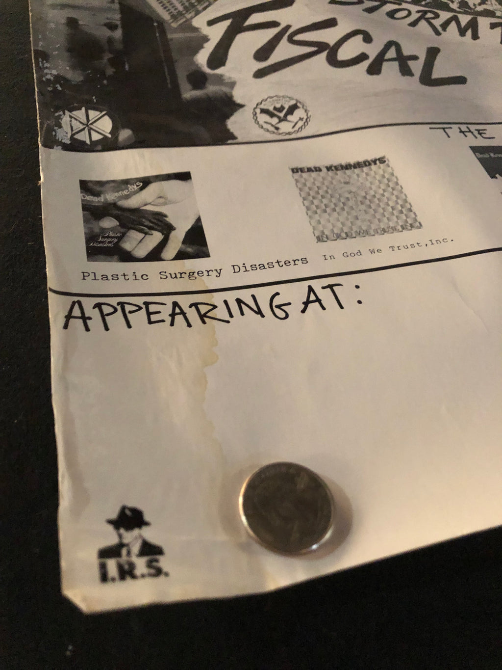 Dead Kennedys "Destroy Efficiency" Vintage Tour Poster (1983)